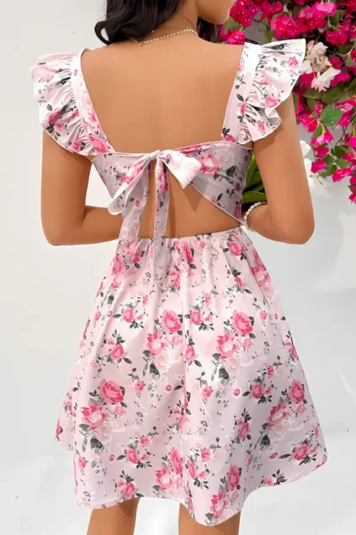 Floral Print Midi Dress - Image 2