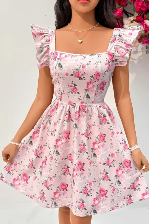Floral Print Midi Dress