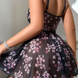 Floral Print Lingerie Set