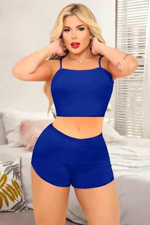 Cut Top & Shorts Set - Image 3