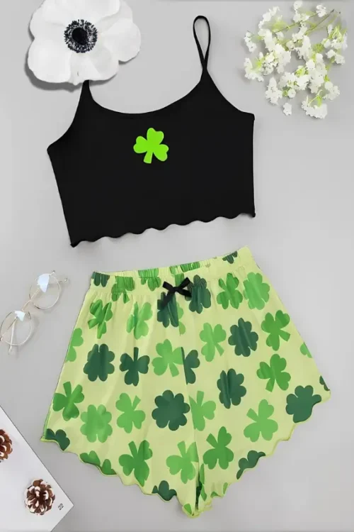 Leaf Print PJ Set