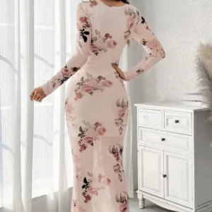 floral tol dress