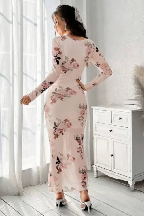 floral tol dress - Image 2