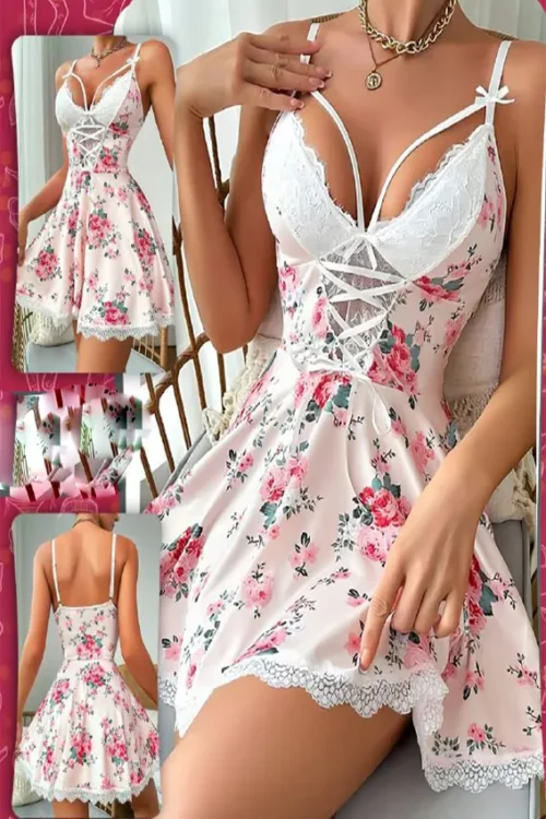floral lingerie
