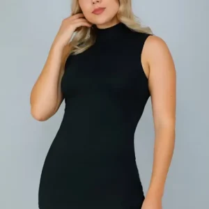 cotton basic high neck