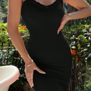 Midi Ribbed Dress