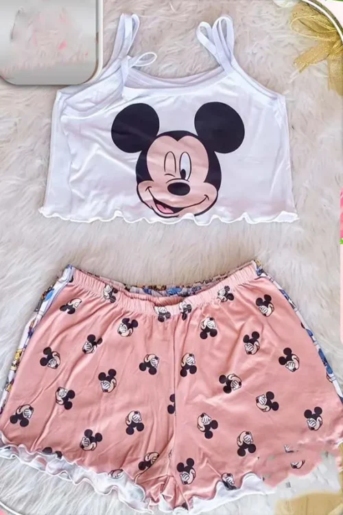 mickeymouse print short pj