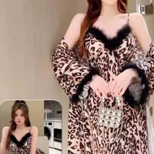 tiger lingerie with robe