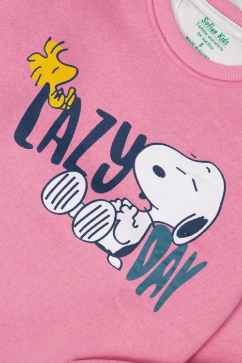 Cartoon Print Long Sleeve Sweatshirt Set - Image 2