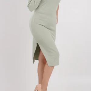 Ribbed One-Shoulder Dress Elegance