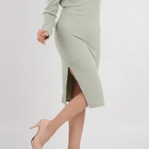 Ribbed One-Shoulder Dress Elegance