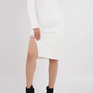 Ribbed One-Shoulder Dress Elegance