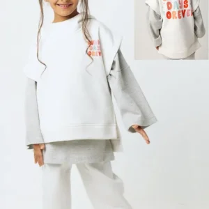 Kids' Graphic Long Sleeve Hoodie Set
