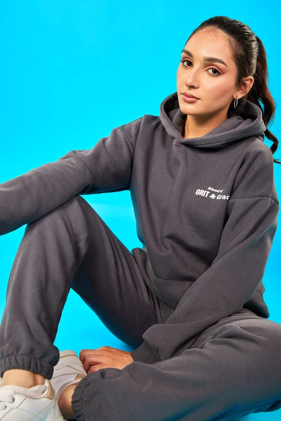 GRiT Hoodie Set Long Sleeve Casual