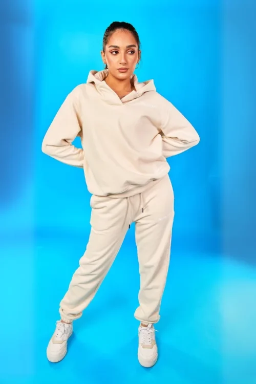 GRiT Beige Hoodie & Joggers Set - Image 2