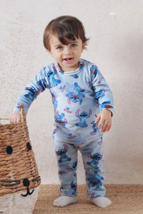 Adorable Stitch Pattern Baby Sleepwear