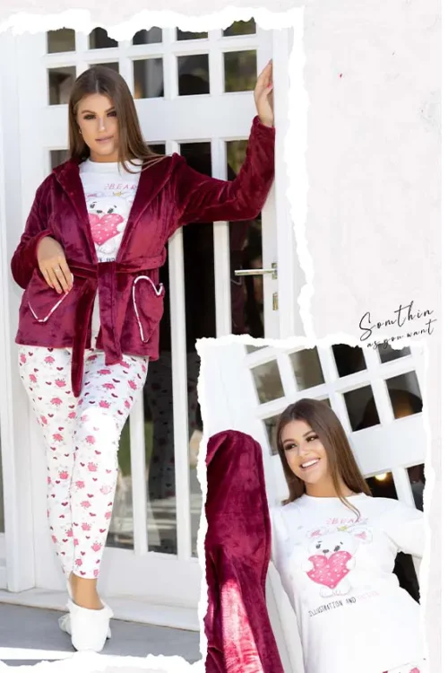 Floral Long Sleeve Pajama Set - Image 6