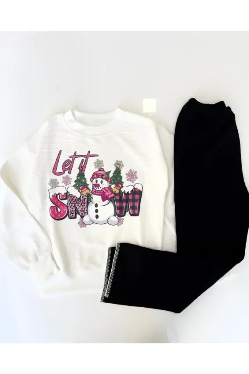 Festive Snowman Long Sleeve Top