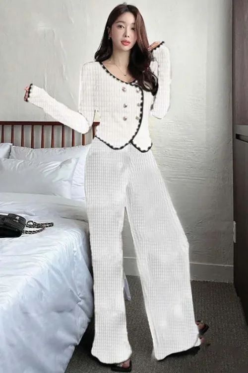 Elegant Long Sleeve Pants Set - Image 4