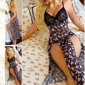 Floral Lace Sleeveless Slip Dress