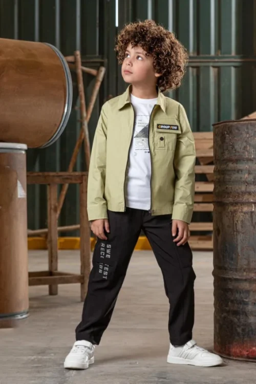 Stylish Kids Jacket and Pants Set