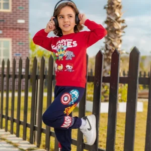 Kids' Marvel Print Long Sleeve Set