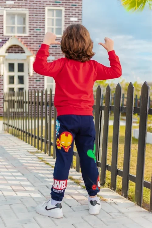 Kids' Marvel Print Long Sleeve Set - Image 3