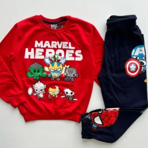 Kids' Marvel Print Long Sleeve Set