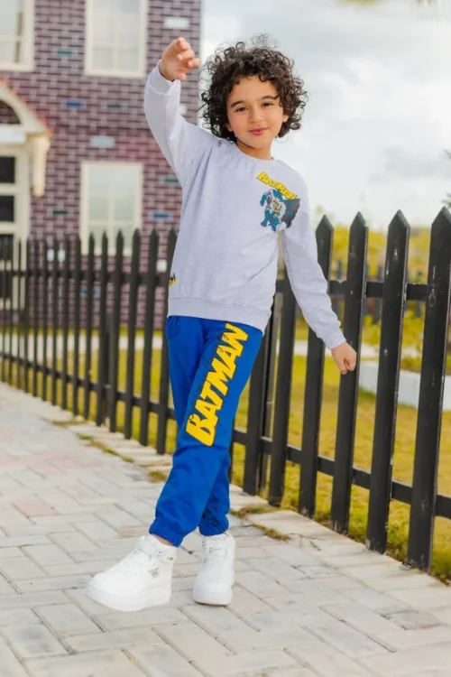 Kids Batman Long Sleeve Outfit - Image 4