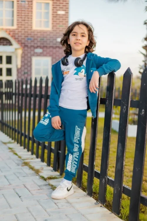 Sonic Kids' Graphic Hoodie Set - Image 2