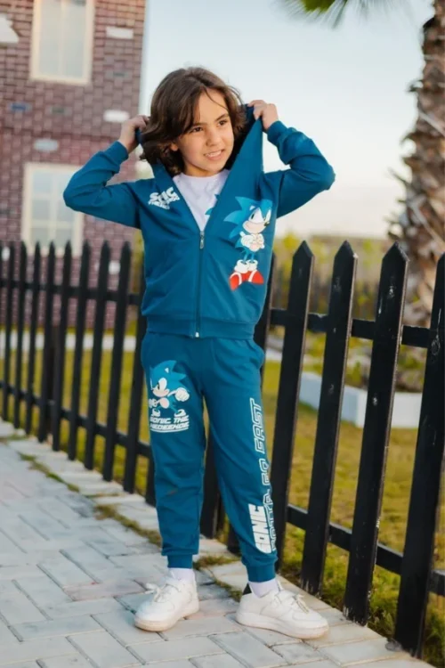 Sonic Kids' Graphic Hoodie Set - Image 3