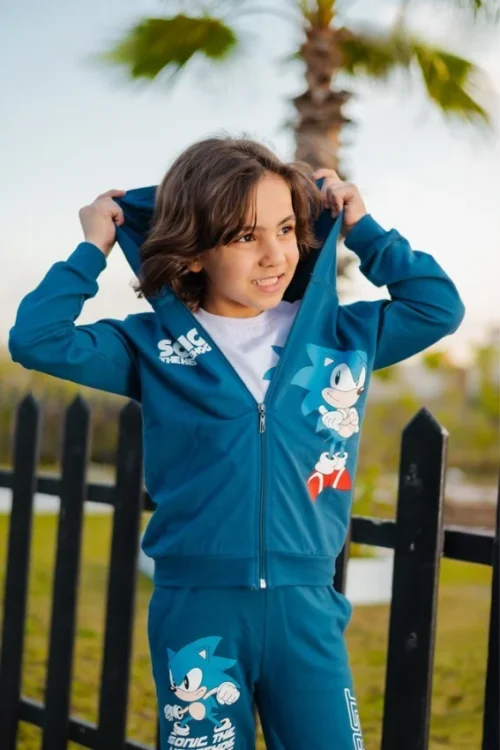 Sonic Kids' Graphic Hoodie Set - Image 4