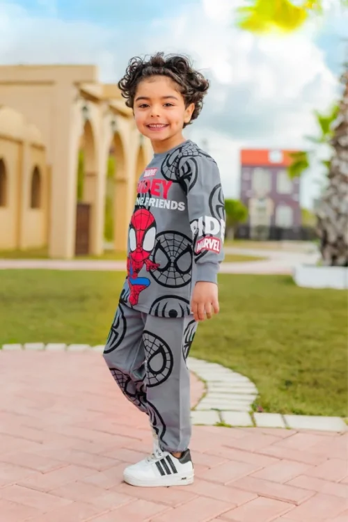 Kids' Spider Print Long-Sleeve Set - Image 2