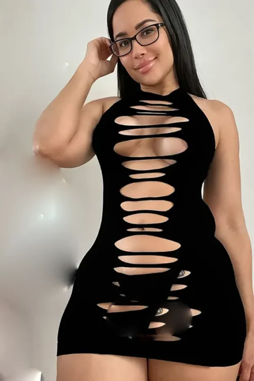 sexy cutting bodycon lingerie