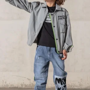 Kids Graphic Jacket and Jeans Set