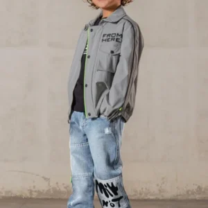 Kids Graphic Jacket and Jeans Set