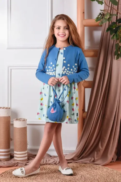 Floral Pattern Long Sleeve Dress