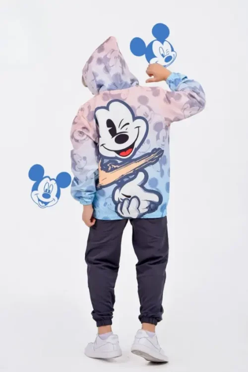 Cartoon Pattern Long Sleeve Hoodie Set - Image 2