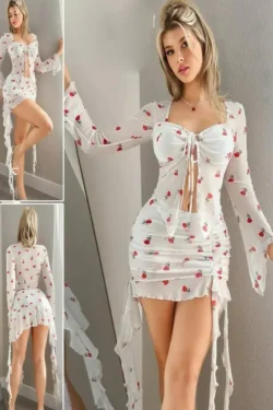 Floral Long Sleeve Dress