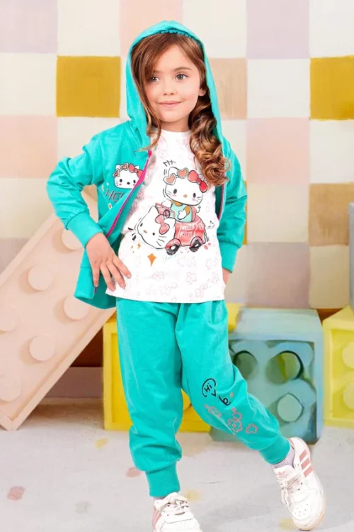 Kids' Cartoon Printed Long Sleeve Set - Image 2