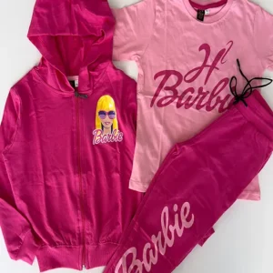 Stylish Barbie Hoodie Set for Kids