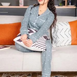 Star Pattern Long Sleeve Pajama Set