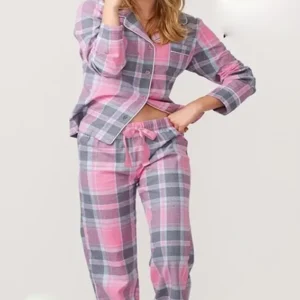 Leopard Print Long Sleeve Pajama Set