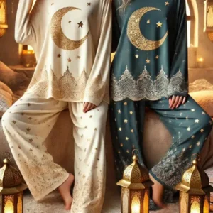 Elegant Ramadan Pattern Pajama Set