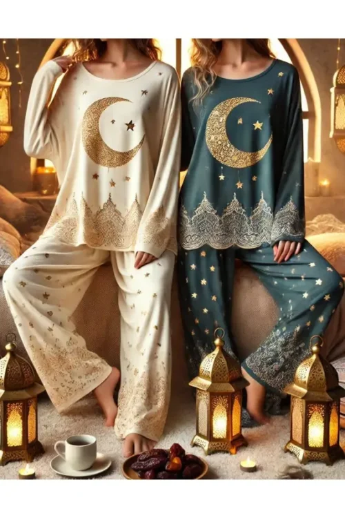 Elegant Ramadan Pattern Pajama Set