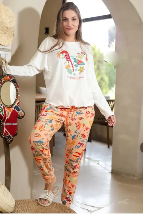 Floral Long Sleeve Pajama Set