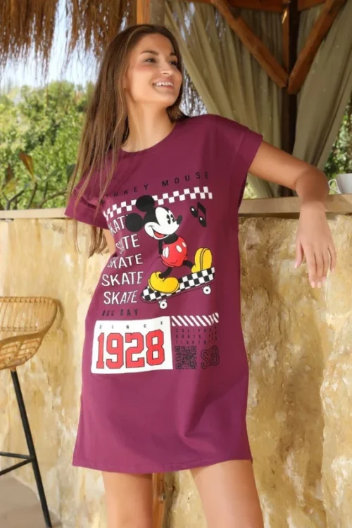 Fun Graphic Short Sleeve Dress - Image 2