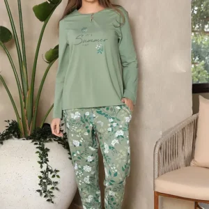 Floral Long Sleeve Pajama Set