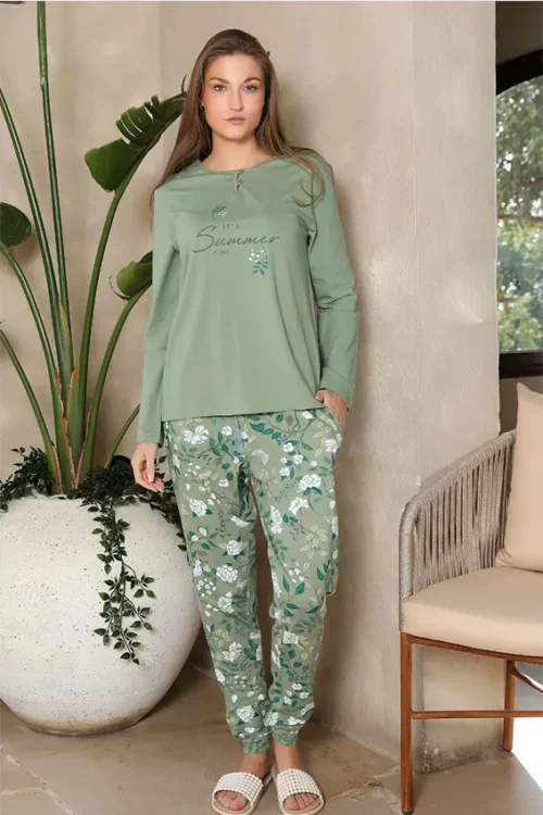 Floral Long Sleeve Pajama Set