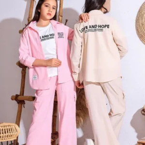Pink Set with Half Sleeves